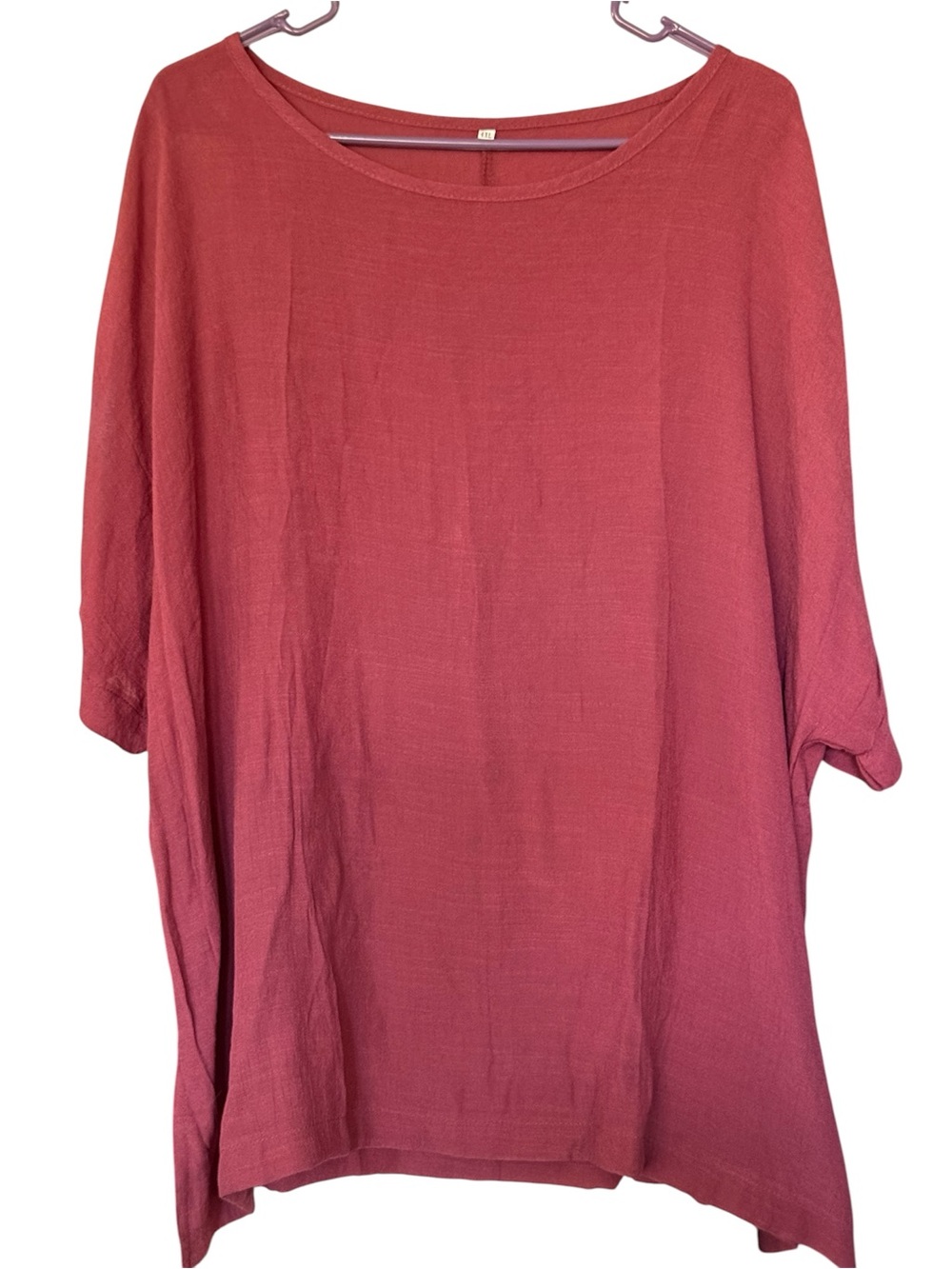 Women's Oversized Scoop Neck Top - Dusty Rose Size 4XL Never Worn